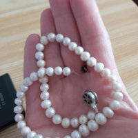 Колие от естествени перли, снимка 2 - Колиета, медальони, синджири - 40337538