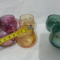 Ретро цветни чашки  чаши, снимка 2 - Антикварни и старинни предмети - 35985281