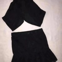 Уникален черен комплект с пола, снимка 2 - Комплекти - 42278352