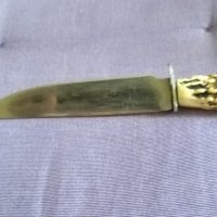 Fes Rostfrei немски нож от соца с калъф естествена кожа за колан 185х100мм, снимка 12 - Ножове - 41658641