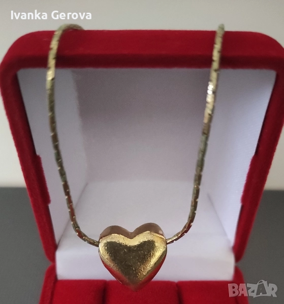 Колие ,,сърце".Бижутерия от Италия , снимка 1