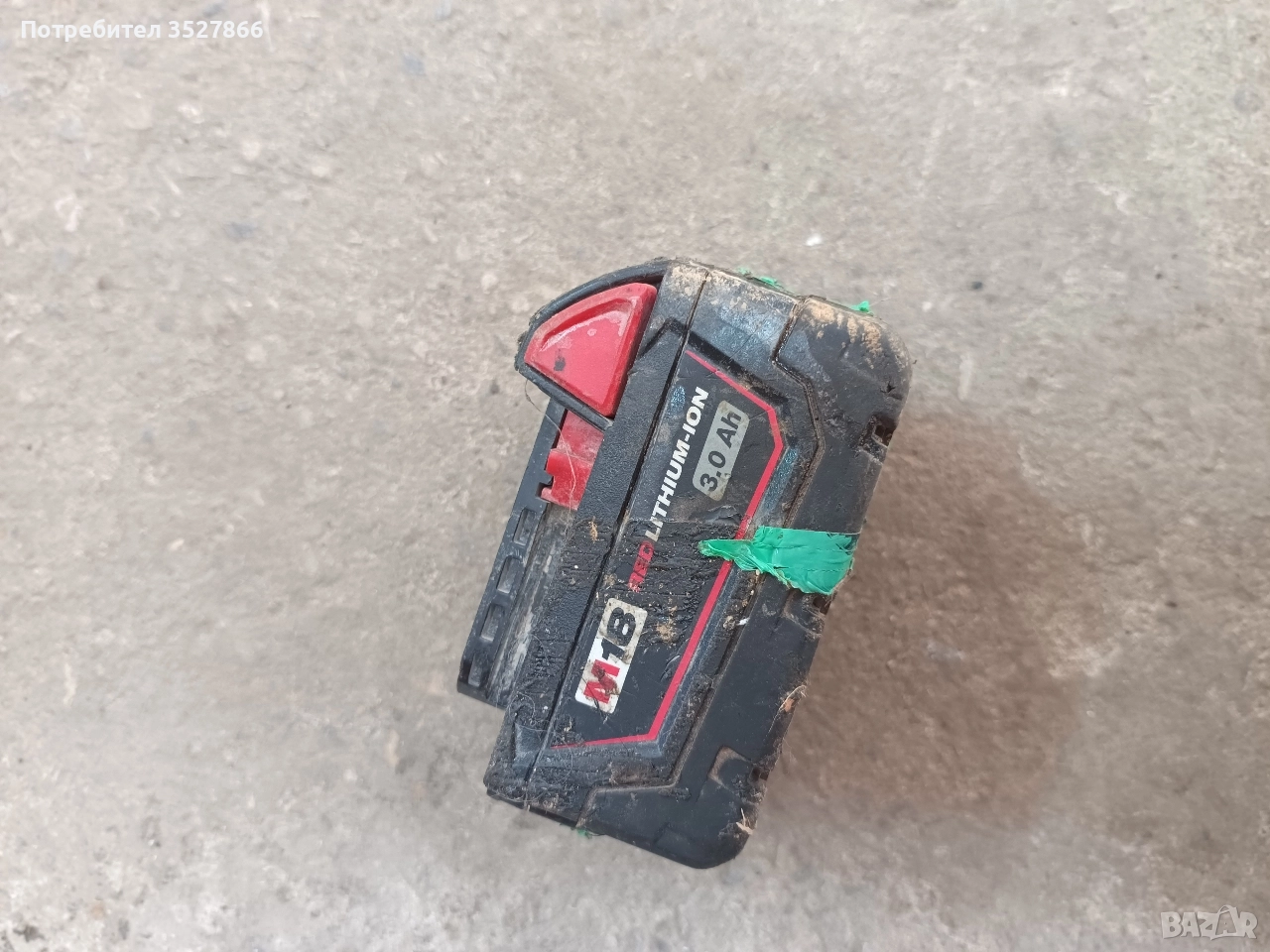 Батерия за ремонт Milwaukee 18V 3ah, снимка 1