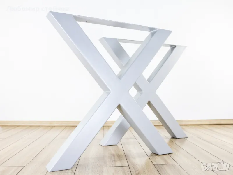 Метални крака за мебели, маса, бюро, пейка, снимка 1