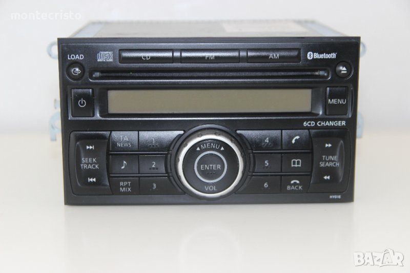 CD RADIO Bluetooth Nissan Qashqai (2007-2010г.) 6CD Changer / 28185 JD40A / 28185JD40A / касетофон, снимка 1