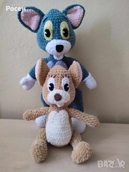 Плетени играчки Том и Джери , снимка 1