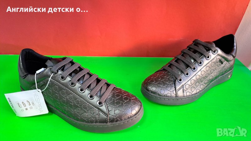 Английски детски кецки естествена кожа-GEOX , снимка 1