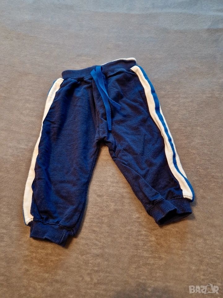 6-9м 74см Панталон тип долница, памук, син, без следи от употреба , снимка 1