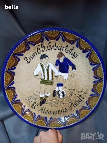 МАСИВНА НЕМСКА ЧИНИЯ ЗА СТЕНА -ФУТБОЛ, снимка 1