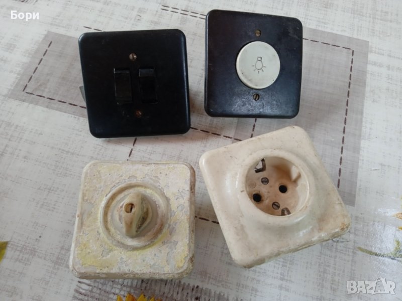 Стари ел.ключове,контакти, снимка 1