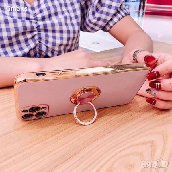 Луксозен кейс с ринг холдър за Samsung S21 Ultra, снимка 1