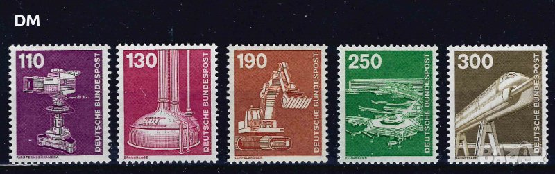 Германия  ГФР 1982 - индустрия локомотиви MNH, снимка 1