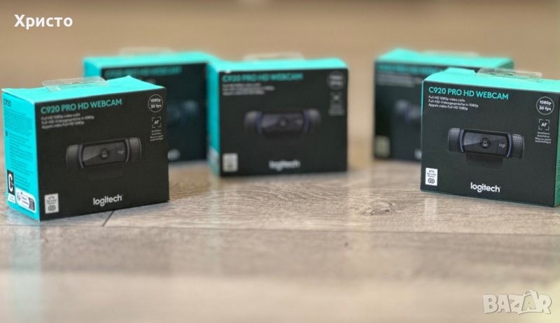 НОВО!!! Web камера Logitech HD Pro C920, Fulll HD, Черна , снимка 1