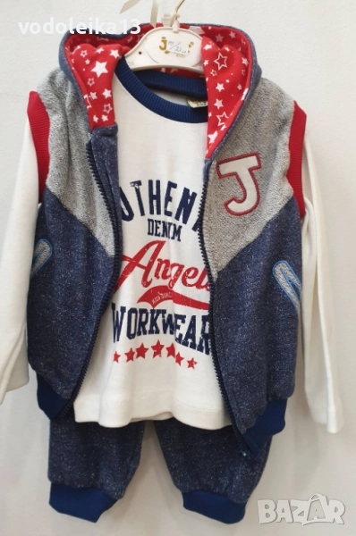  нов комплект с елече за момче 6месеца, снимка 1