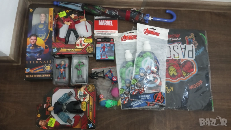 Marvel марвел колекция фигурки мешка шише вода герой тонколона, снимка 1