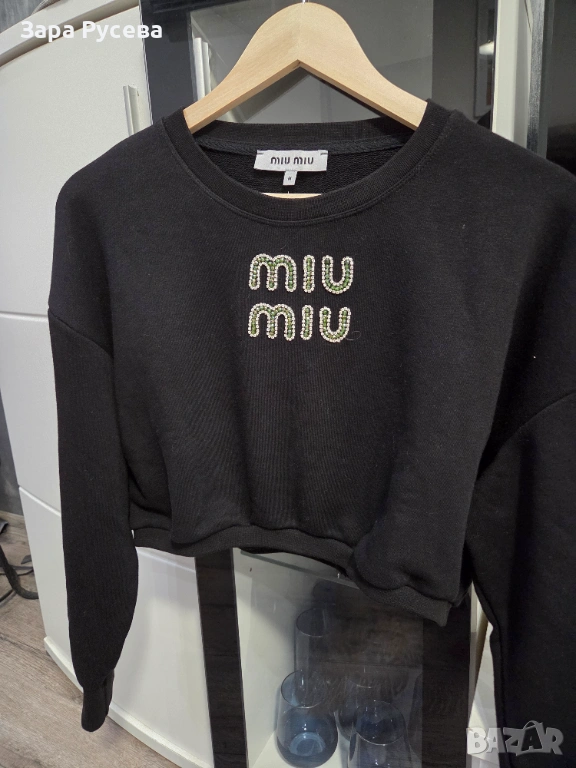 Miu miu пуловер кристални камъни, снимка 1