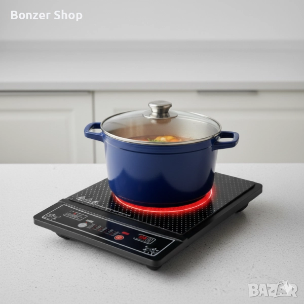 Единичен индукционен котлон 2000W, снимка 1