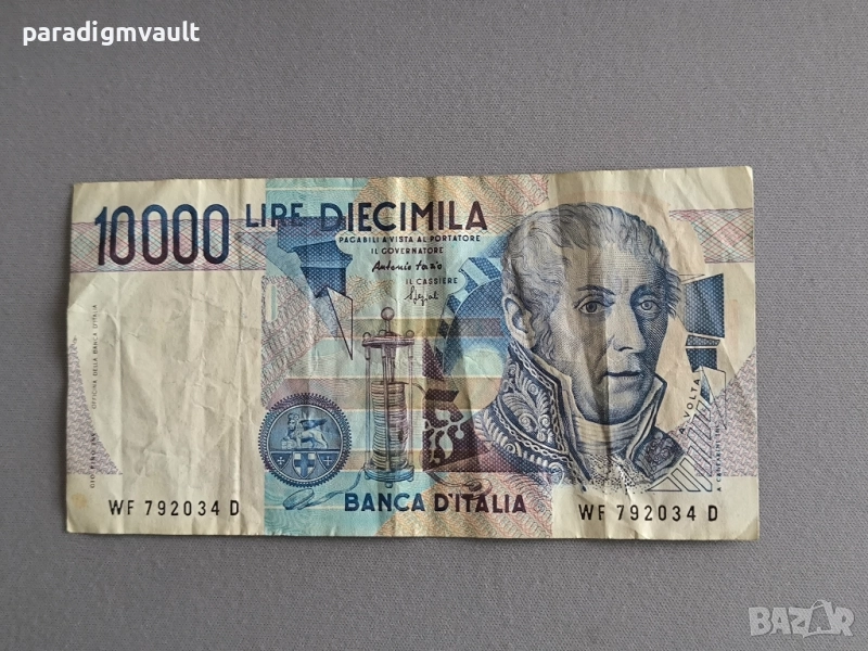 Банкнота - Италия - 10 000 лири | 1984г., снимка 1