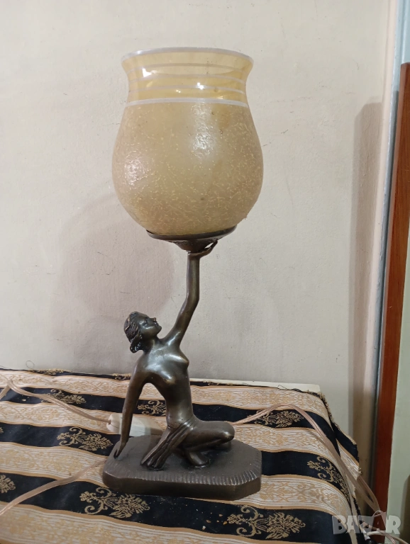 Настолна лампа "Орхидея" в стил арт нуво, снимка 1