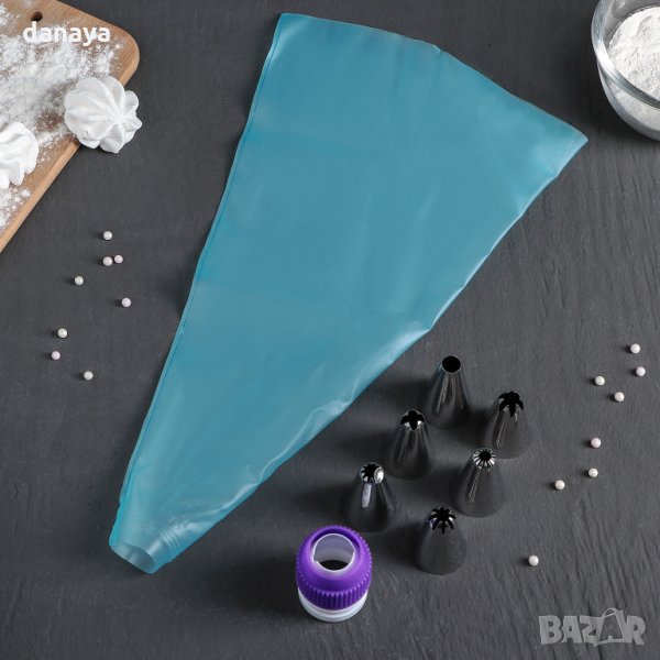 2707 Сладкарски комплект пош с накрайници и адаптер, снимка 1