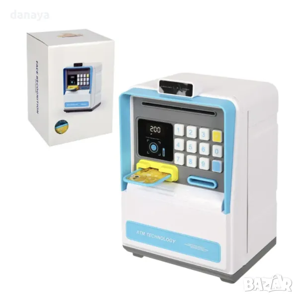 5569 Детска касичка сейф с парола електронен банкомат, снимка 1