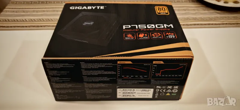 Продавам Перфектно Захранване Gigabyte 750Wat Full Modular 80+Gold Топ Състояние, снимка 1