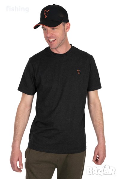 Тениска Fox Collection T-Shirt Black/Orange, снимка 1