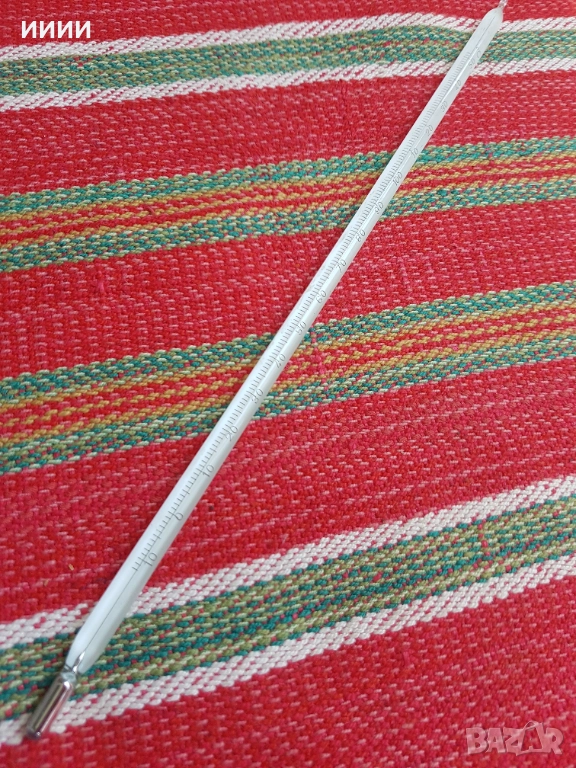 Термометър живачен от -12 до + 150 градуса , снимка 1