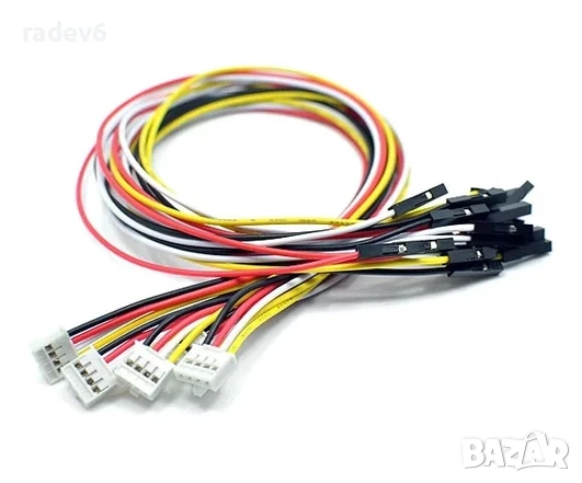 Комплект 5бр. проводници Grove към женски пинове, 2.54mm, 20см., Grove to Female, снимка 1