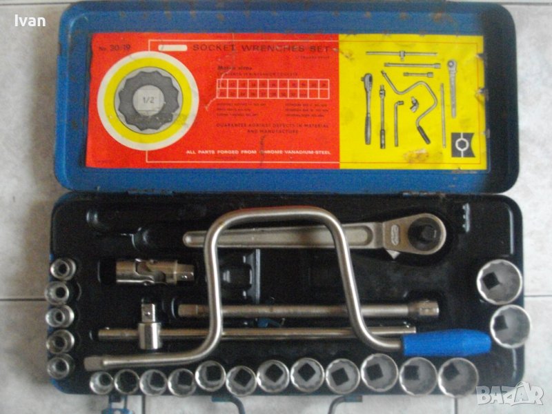 Made in GDR-Старо Качество Немска Гедория/Гидория-Инструменталиум-11-32мм-25 части-Хром-Ванадиум, снимка 1