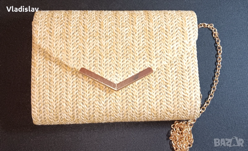 Сламена чанта Larcenciel, лятна плажна дамска чанта, снимка 1