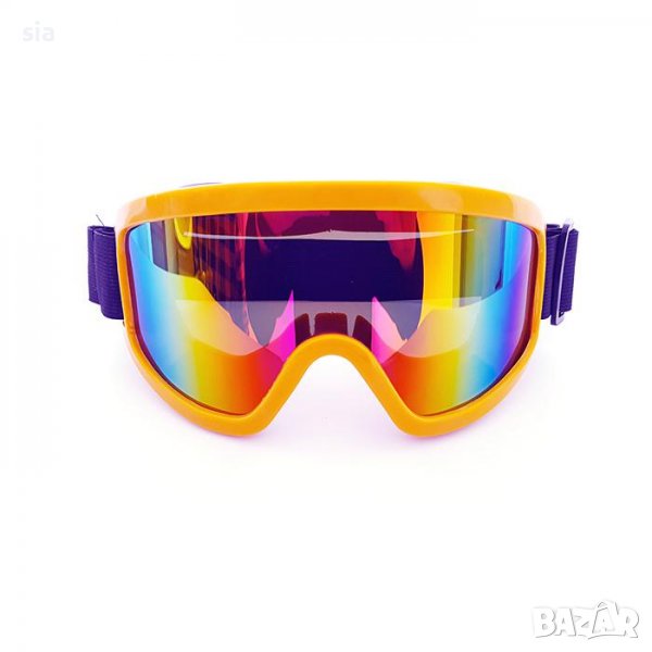 Мото очила с цветно стъкло, жълти, снимка 1