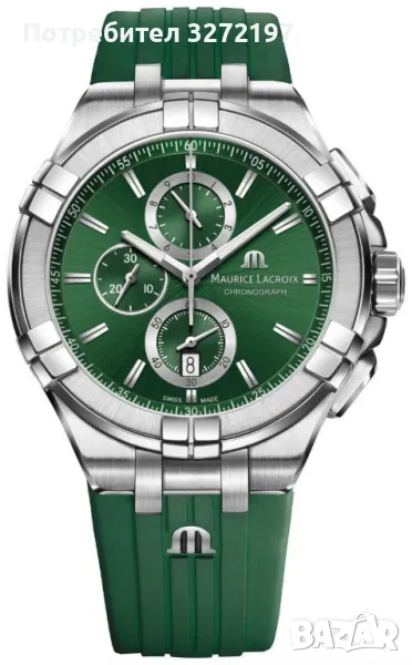 Kварцов часовник MAURICE LACROIX Aikon Special Edition,хронограф,дата,гумена каишка, снимка 1