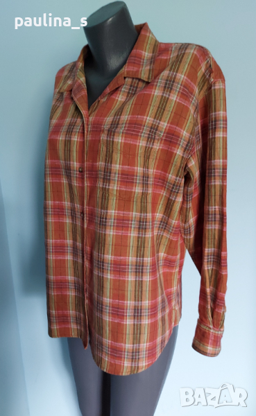 Лен и памук / Дамска маркова риза "casual connection" / голям размер , снимка 1