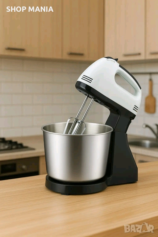 НОВО Планетарен миксер с метална купа SCARLETT SHM-133B, снимка 1