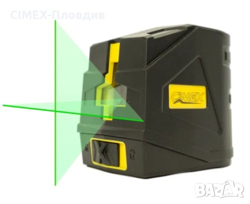 Линеен лазерен нивелир със зелен лъч CIMEX SL10B-G. , снимка 1
