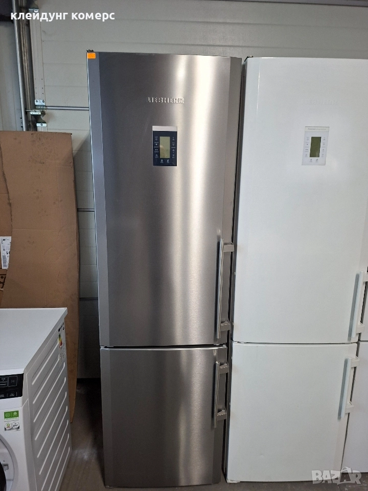 Хладилник с фризер LIEBHERR PREMIUM NO FROST ИНОКС вис.200см. А+++, снимка 1