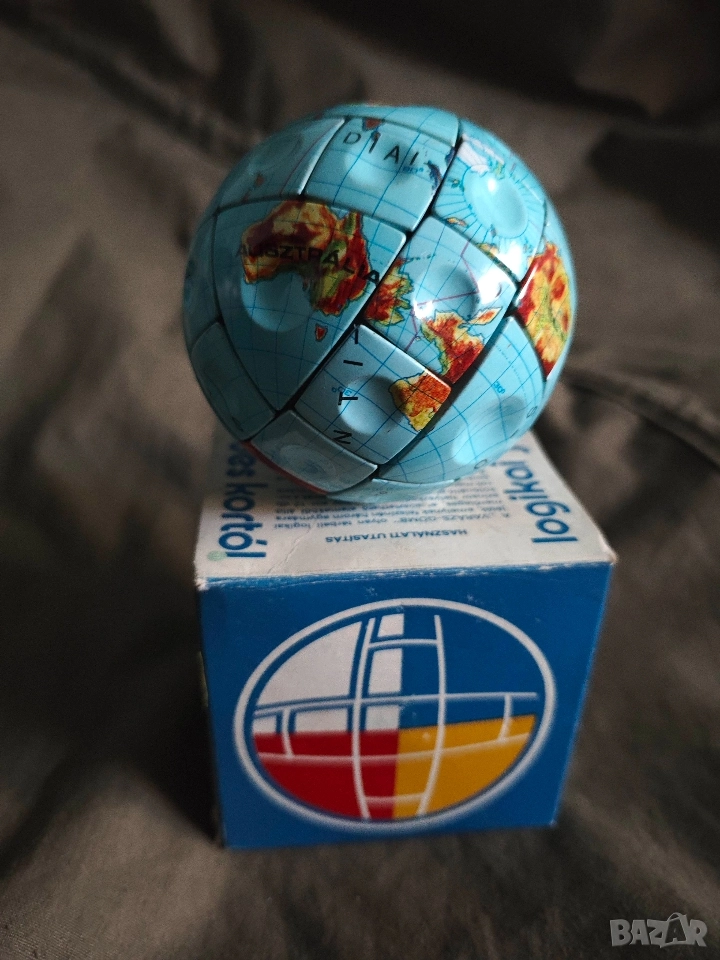 Глобус ,пъзел ,тип Рубик Hungarian Globe Puzzle Rubik, снимка 1