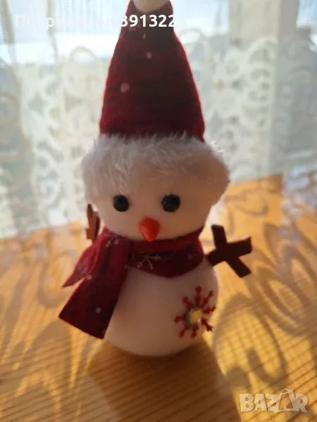 Коледен снежен човек., снимка 1