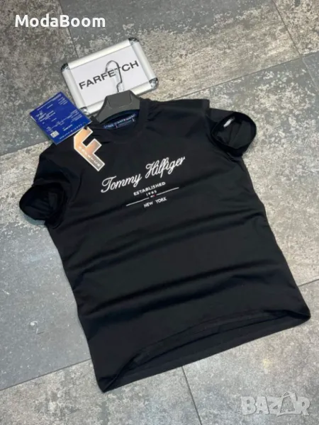 Tommy Hilfiger черна мъжка тениска , снимка 1