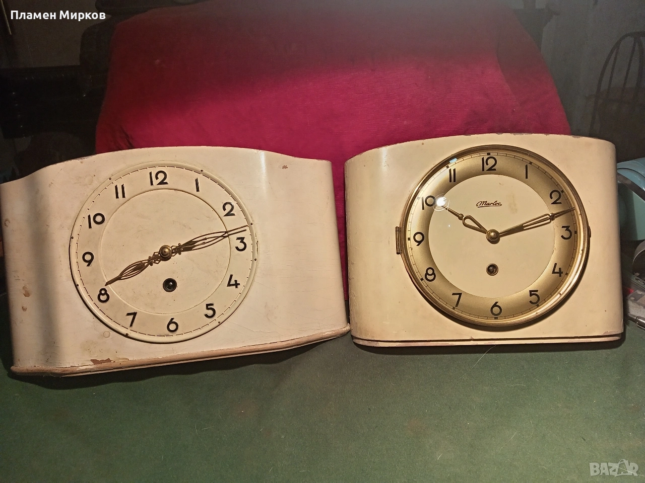 Два антикварни германски часовника, снимка 1