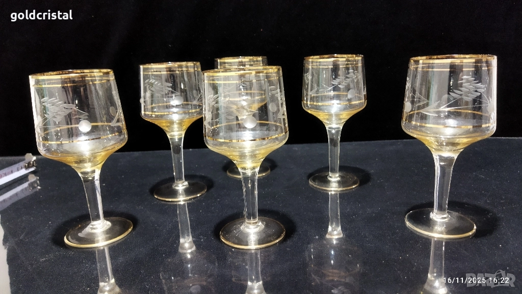 ретро стъклени чаши , снимка 1