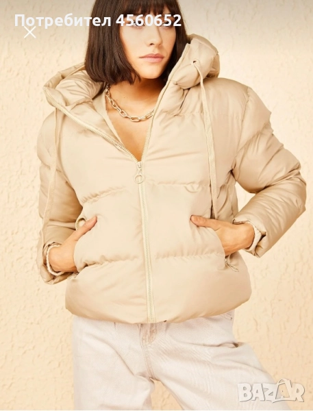Зимно яке бежово, снимка 1