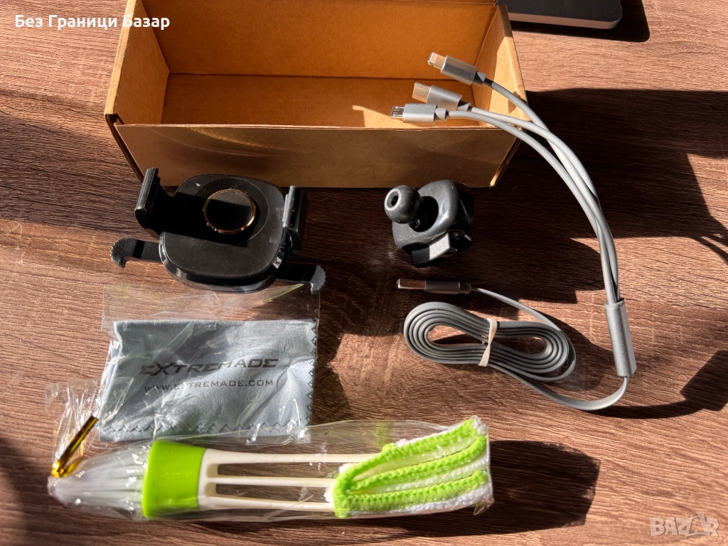 Нова Стойка за телефон auto lock за въздуховод + мулти кабел, снимка 1