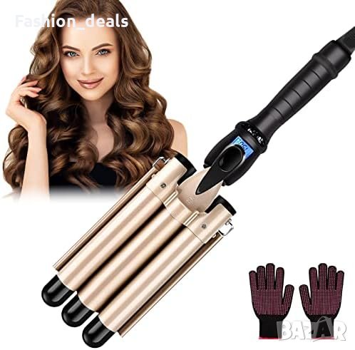 Нова Маша за коса 3 барабана за къдрене/Бързо нагряване Жени Прически, снимка 1