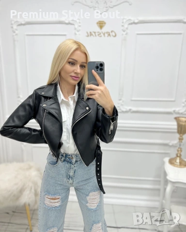 кожено яке , снимка 6 - Якета - 53724545