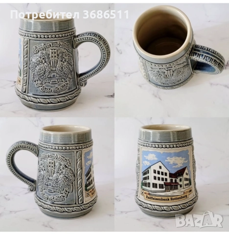 Немски халби за бира, снимка 9 - Антикварни и старинни предмети - 52261146