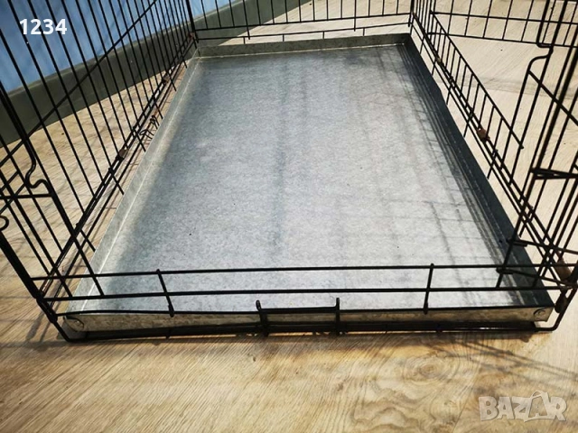 транспортна клетка метална сгъваема 90x57x65см за куче, стационар, снимка 7 - За кучета - 53866415