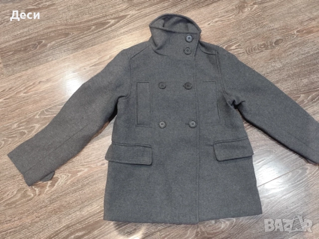 сиво палто на H&M, снимка 8 - Палта, манта - 56167807