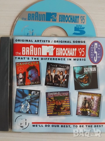 MTV Eurochart '95 - Volume 5 оригинален диск музика