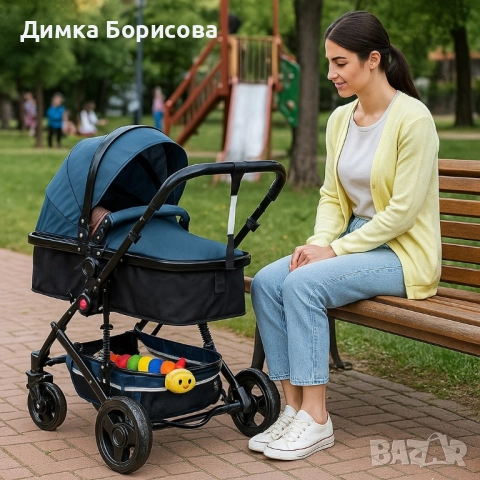 Бебешка количка Zizito Lana 2в 1, снимка 4 - Детски колички - 51311290